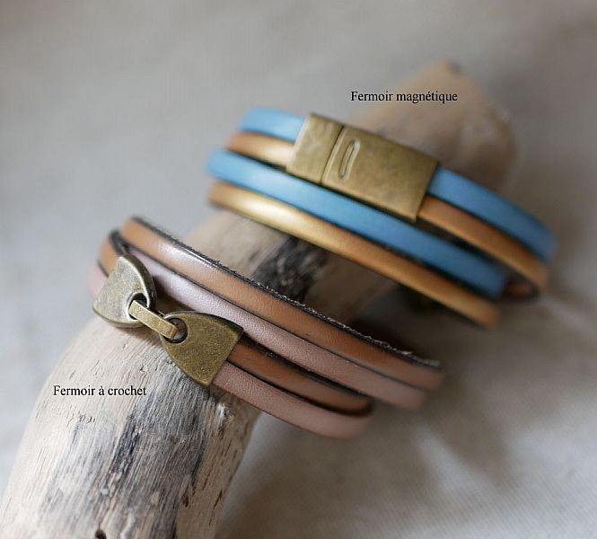 Dobbel l&aelig;rrem i duo dekorert med en bronseskildpadde