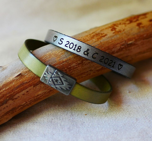 L&aelig;rarmb&aring;nd med etnisk magnetl&aring;s for personlig tilpasning