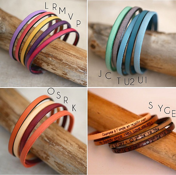 L&aelig;rarmb&aring;nd som kan tilpasses ved &aring; gravere kvinne eller mann