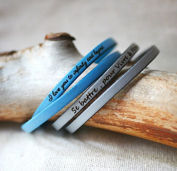 2-sving skinnarmb&aring;nd for menn eller kvinner for &aring; personalisere