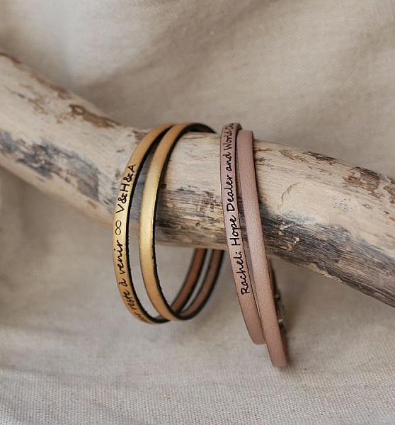 2-sving skinnarmb&aring;nd for menn eller kvinner for &aring; personalisere