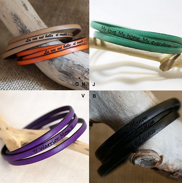 Skreddersydd 3-sving skinnarmb&aring;nd for menn eller kvinner