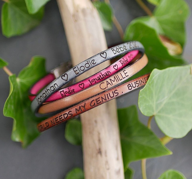 Tilpassbart fint skinnarmb&aring;nd for kvinner 