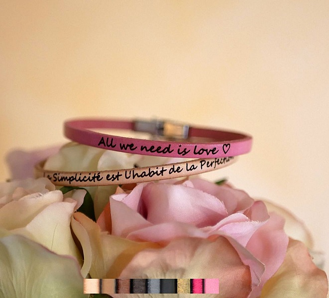 Tilpassbart fint skinnarmb&aring;nd for kvinner 