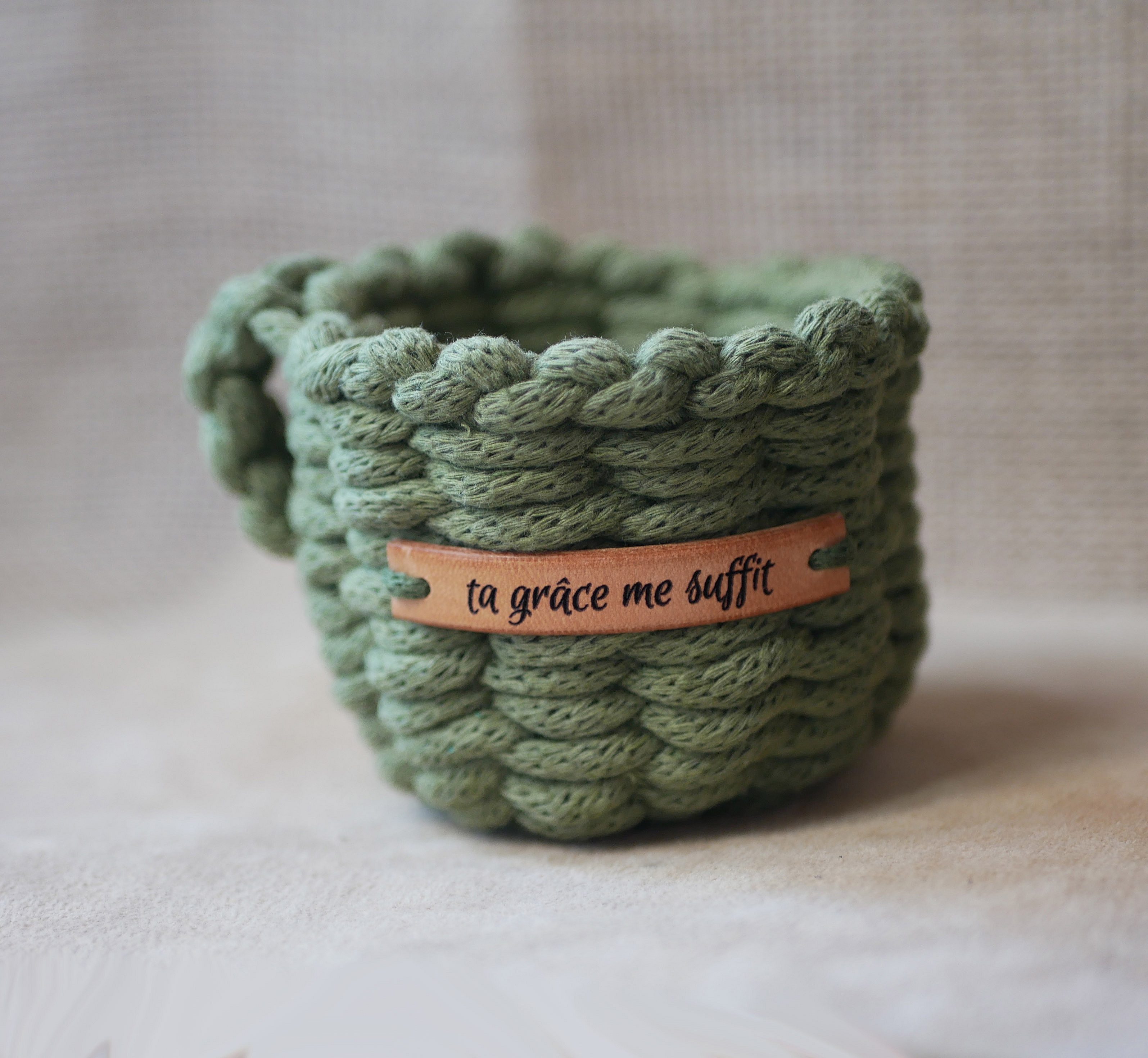 Skreddersydd l&aelig;retikett med inngravert budskap