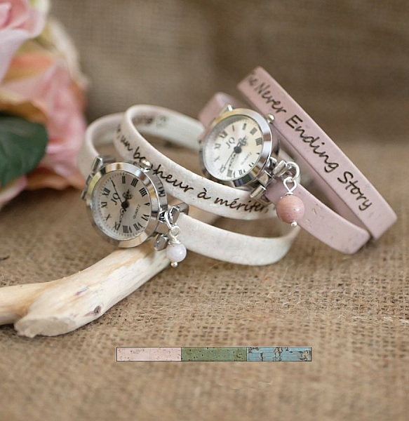 S&oslash;lvklokke med korkarmb&aring;nd 2 omdreininger med justerbar l&aring;s