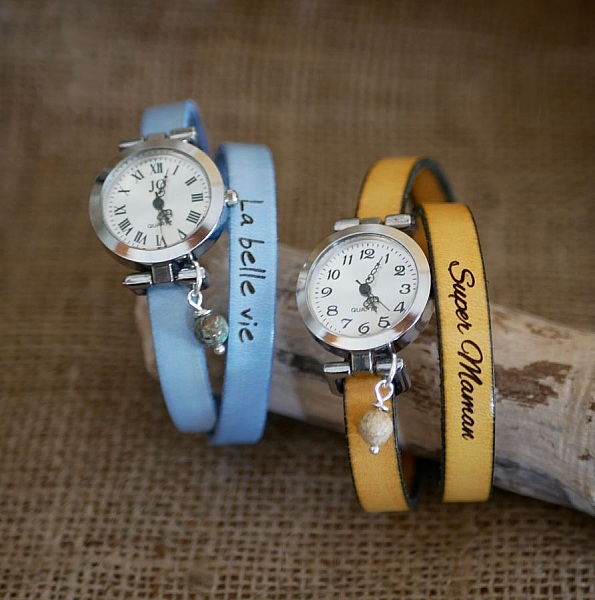 L&aelig;rarmb&aring;ndsklokke 2 svinger kan tilpasses med s&oslash;lv urskive