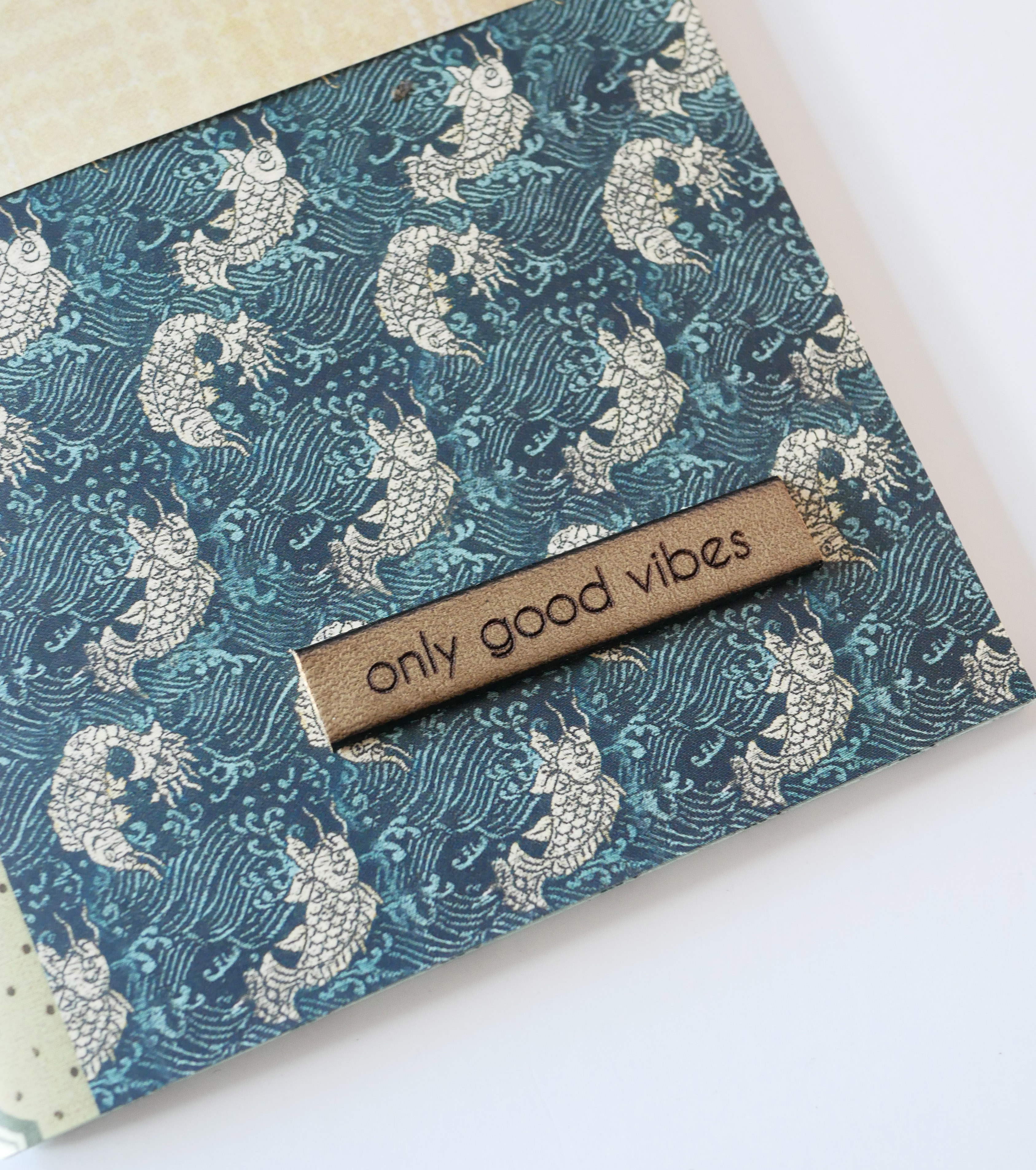 Sticker à carnet en cuir gravé personnalisé autocollant