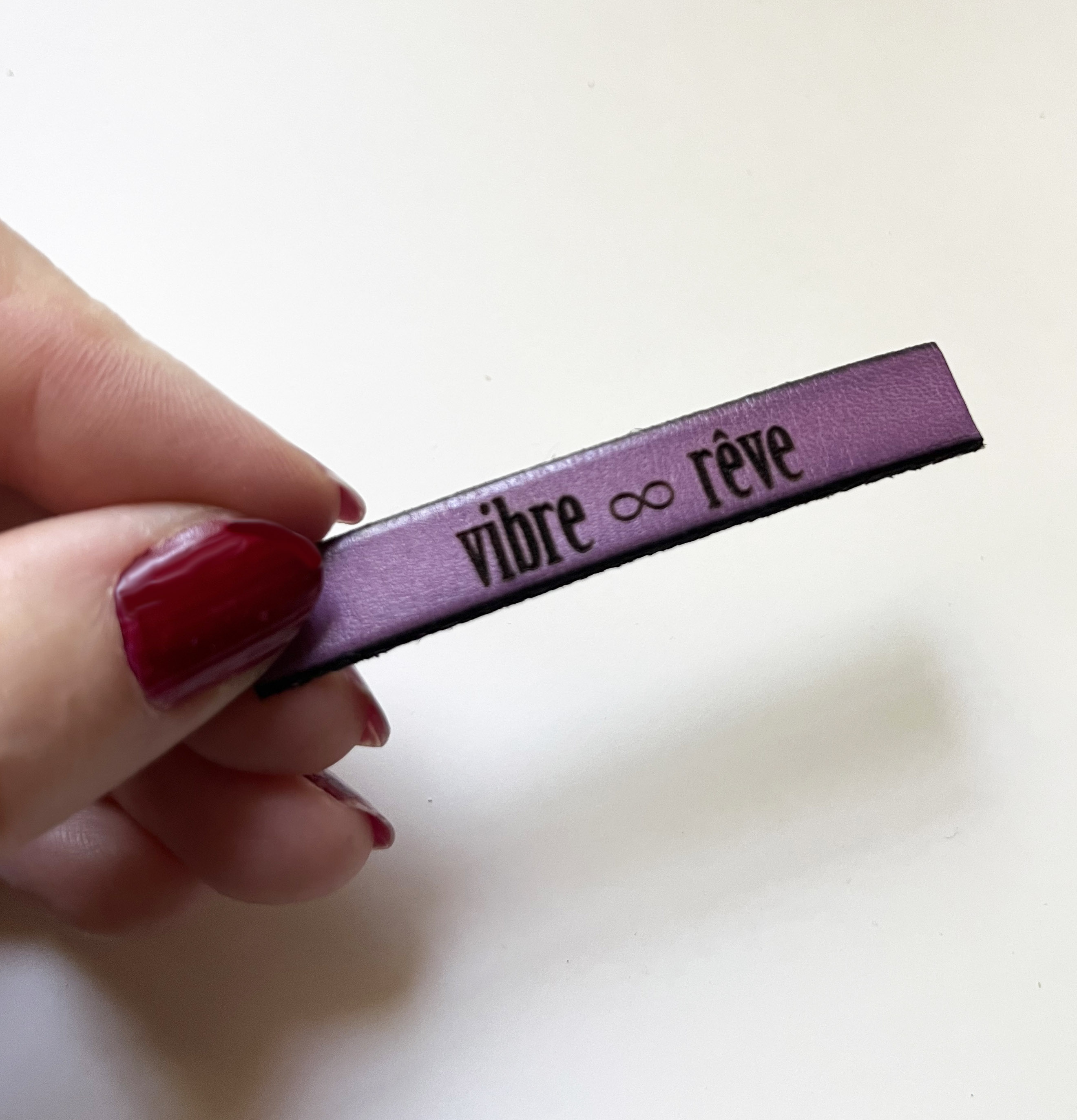 Sticker à carnet en cuir gravé personnalisé autocollant