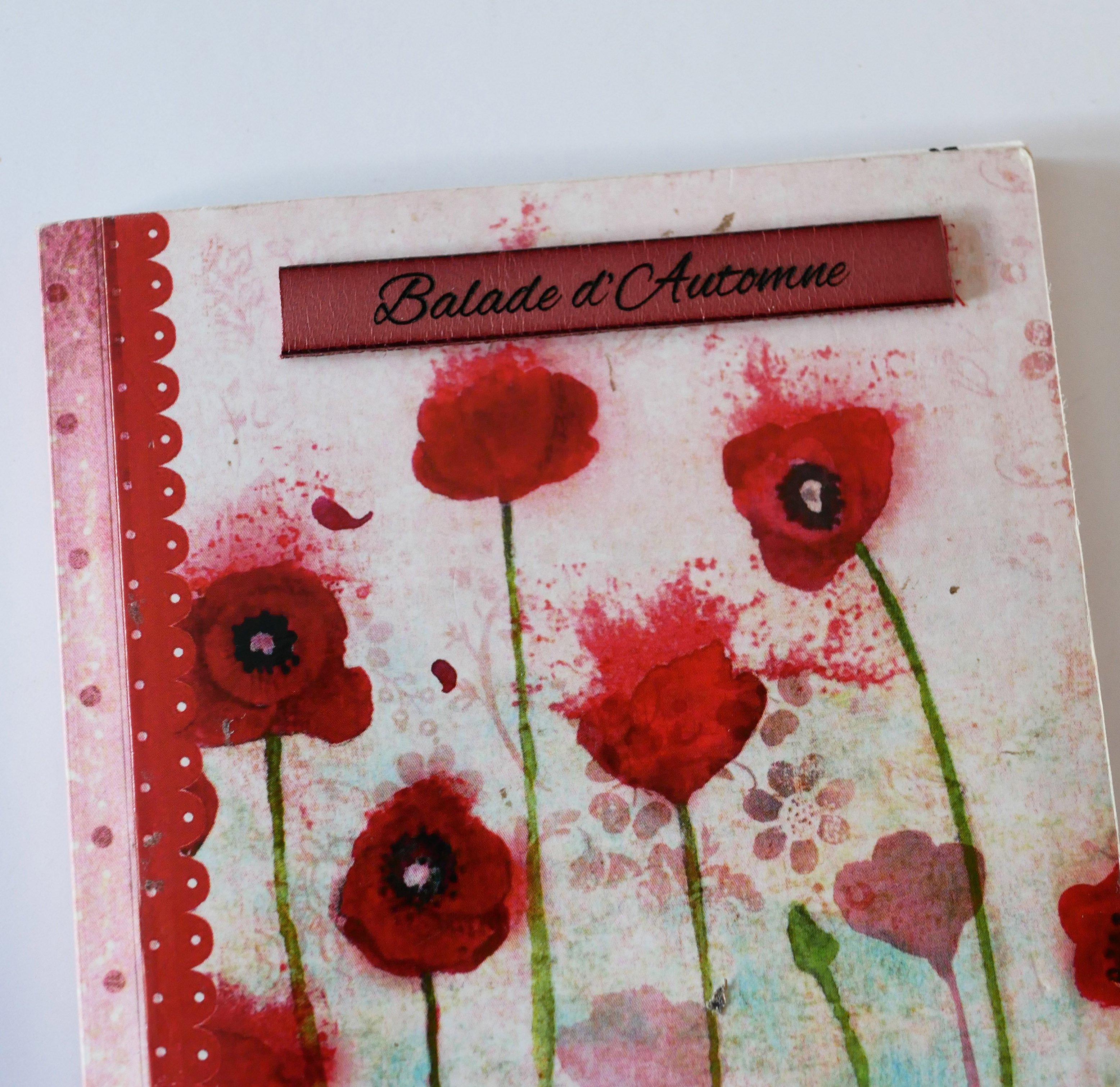 Sticker à carnet en cuir gravé personnalisé autocollant